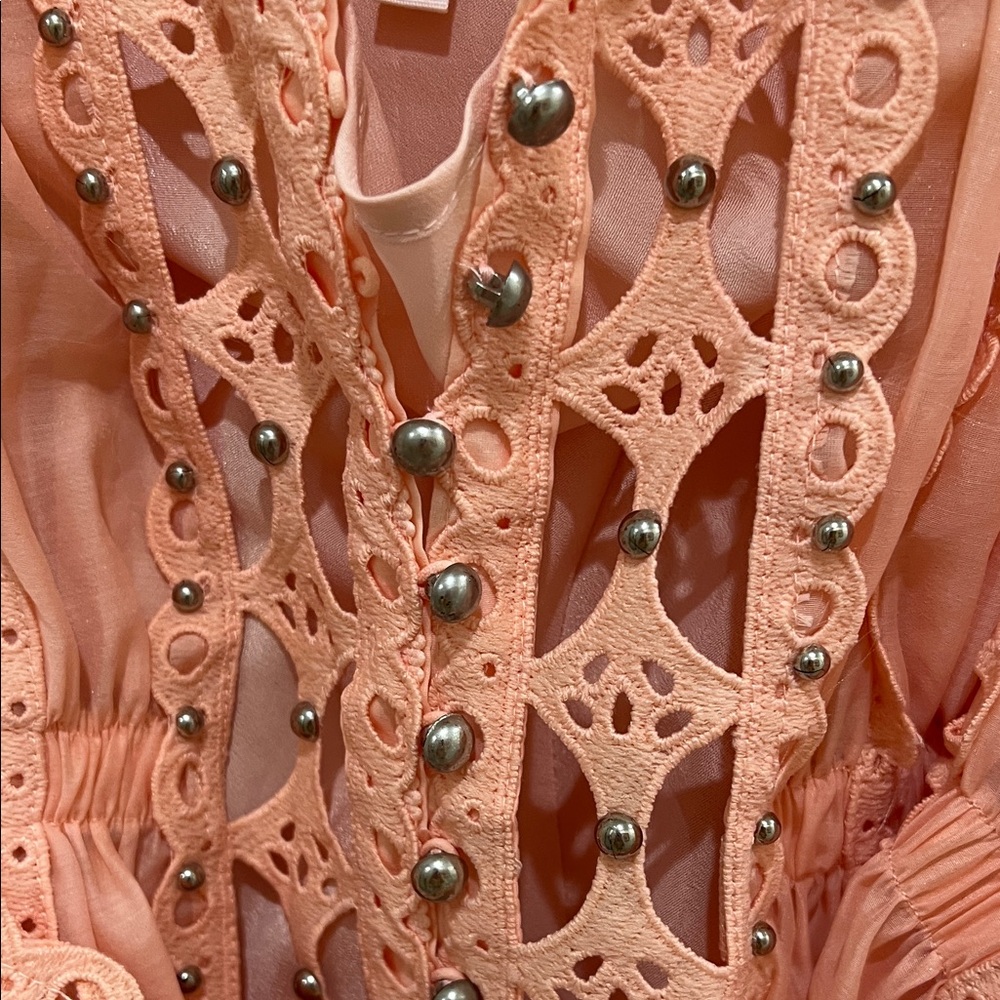 L’Atiste Peach Lace Mini Dress - Picture 10 of 10